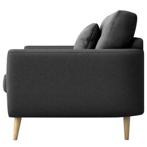 2-Sitzer Sofa Foronda Webstoff Deran: Anthrazit