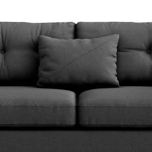 2-Sitzer Sofa Foronda Webstoff Deran: Anthrazit