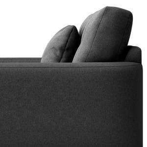 2-Sitzer Sofa Foronda Webstoff Deran: Anthrazit