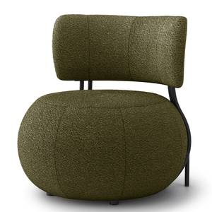 Fauteuil lounge Belianes Tissu Bouclé Asta: Vert olive