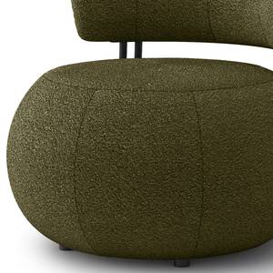 Fauteuil lounge Belianes Tissu Bouclé Asta: Vert olive