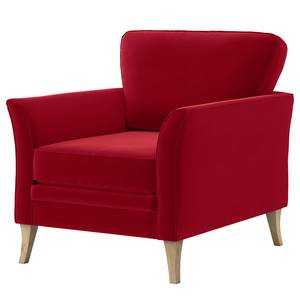 Fauteuil Estallo Velours Ravi: Rouge