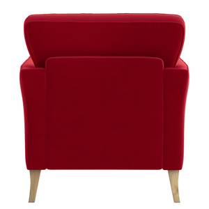 Fauteuil Estallo Velours Ravi: Rood