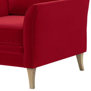 Fauteuil Estallo Velours Ravi: Rouge