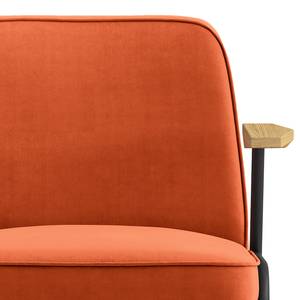 Fauteuil lounge Camaces Velours Velina: Rouille