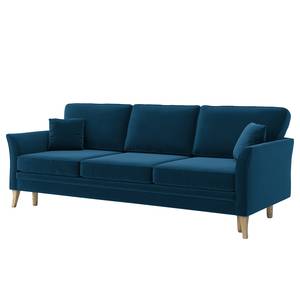 Schlafsofa Estallo Samt Ravi: Marineblau