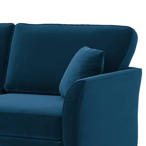 Schlafsofa Estallo Samt Ravi: Marineblau