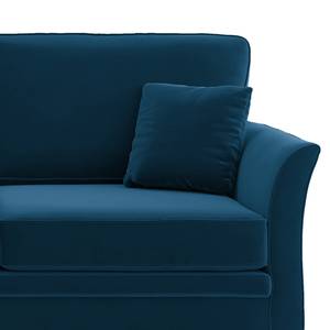 Schlafsofa Estallo Samt Ravi: Marineblau