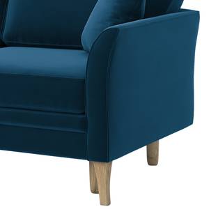 Schlafsofa Estallo Samt Ravi: Marineblau