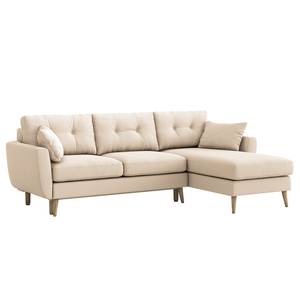 Ecksofa Foronda Webstoff Deran: Creme