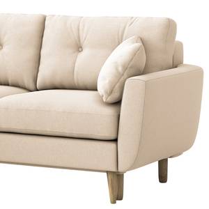 Ecksofa Foronda Webstoff Deran: Creme