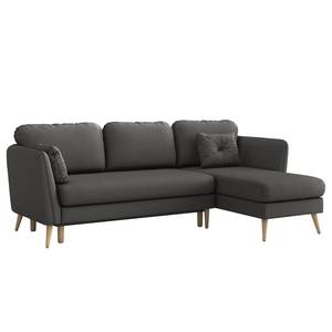 Ecksofa Belmil Microfaser Sole: Graphit