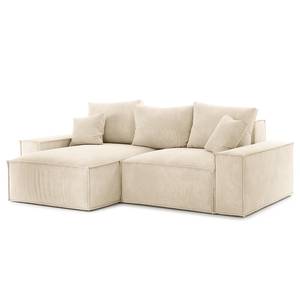 Ecksofa Caborno Cordstoff Scota: Creme