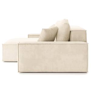 Ecksofa Caborno Cordstoff Scota: Creme