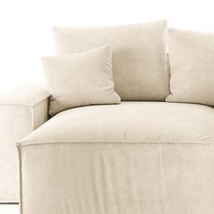 Ecksofa Caborno Cordstoff Scota: Creme