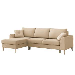 Ecksofa Esturu Webstoff Meara: Beige