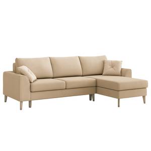 Ecksofa Esturu Webstoff Meara: Beige