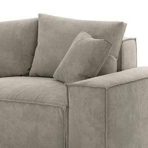 Ecksofa Caborno Cordstoff Scota: Aschgrau