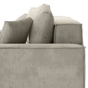 Ecksofa Caborno Cordstoff Scota: Aschgrau