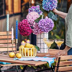 Vase TILES Steingut - Creme