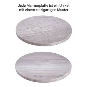 Marmorplatte MARBLE Marmor - Grau - Grau