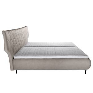 Gestoffeerd bed Valesk Crème - 180 x 200cm - Platweefsel