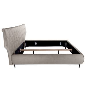 Gestoffeerd bed Valesk Crème - 180 x 200cm - Platweefsel