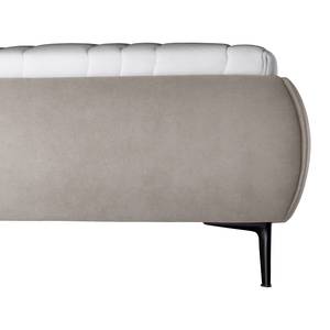 Gestoffeerd bed Valesk Crème - 180 x 200cm - Platweefsel