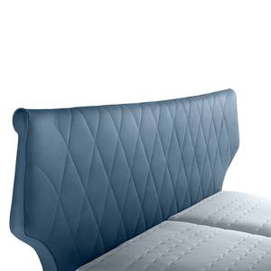 Letto imbottito Valesk Bluastro grigio - 160 x 200cm - Microfibra