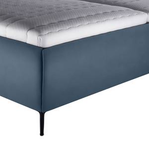 Letto imbottito Valesk Bluastro grigio - 160 x 200cm - Microfibra