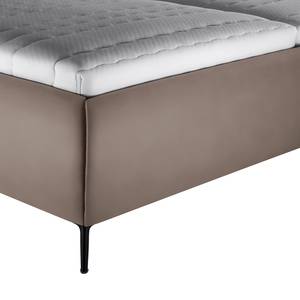 Gestoffeerd bed Valesk Modder - 180 x 200cm - Kunstleer