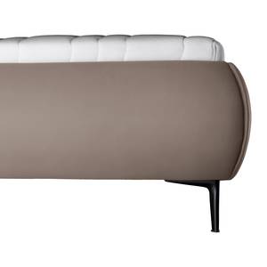 Gestoffeerd bed Valesk Modder - 160 x 200cm - Kunstleer