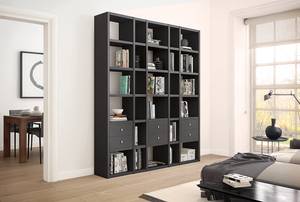 Boekenkast Emporior XI Mat grijs - Breedte: 190 cm