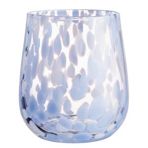 Verres CONFETTI - 6 éléments Verre transparent - Bleu / Blanc