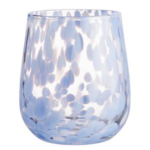 Verres CONFETTI - 6 éléments Verre transparent - Bleu / Blanc