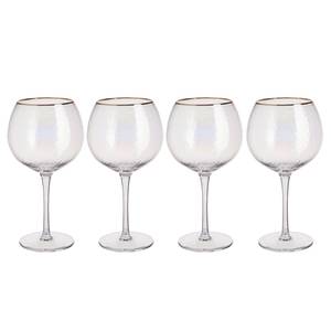 Ginglas-Set SMERALDA 4er-Set Klarglas - Transparent