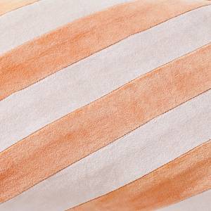 Kissen VACANZA Streifen Baumwolle / Polyester - 35 x 60 cm - Orange - 60 x 35 cm