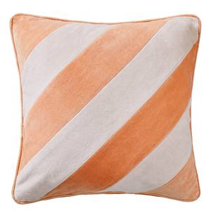 Kissen VACANZA Streifen Baumwolle / Polyester - 45 x 45 cm - Orange - 47 x 47 cm