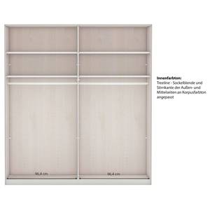 Drehtürenschrank Marlow Taupe - Breite: 200 cm - Ohne Spiegeltür/-en