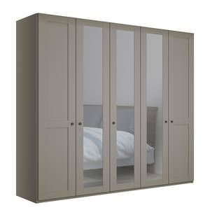 Drehtürenschrank Marlow Taupe - Breite: 250 cm - 3 Spiegeltüren