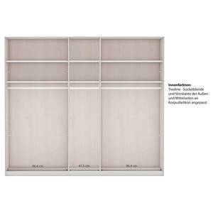 Drehtürenschrank Marlow Taupe - Breite: 250 cm - 3 Spiegeltüren