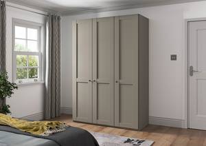 Drehtürenschrank Marlow Taupe - Breite: 150 cm - Ohne Spiegeltür/-en