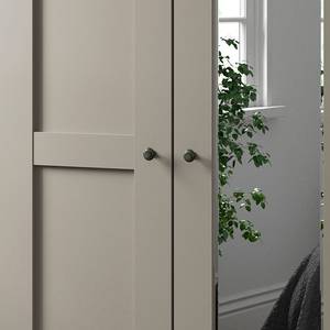 Draaideurkast Marlow Taupe - Breedte: 400 cm - 4 spiegeldeuren