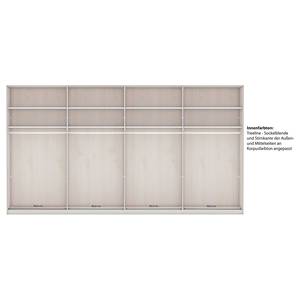 Draaideurkast Marlow Taupe - Breedte: 400 cm - 4 spiegeldeuren