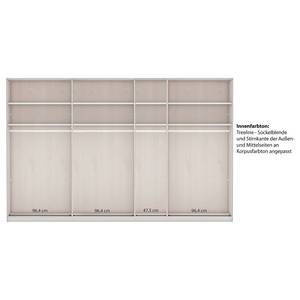 Drehtürenschrank Marlow Taupe - Breite: 350 cm - Ohne Spiegeltür/-en