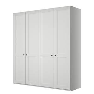 Armoire à portes battantes Marlow Blanc - Largeur : 200 cm - Sans portes miroir