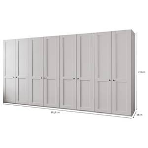 Armoire à portes battantes Marlow Blanc - Largeur : 400 cm - Sans portes miroir