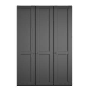 Armoire à portes battantes Marlow Graphite - Largeur : 150 cm - Sans portes miroir