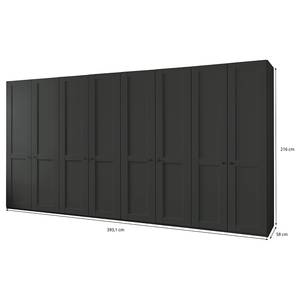 Drehtürenschrank Marlow Graphit - Breite: 400 cm - Ohne Spiegeltür/-en