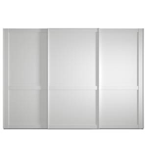 Armoire à portes coulissantes Marlow Blanc - Largeur : 300 cm - Sans portes miroir